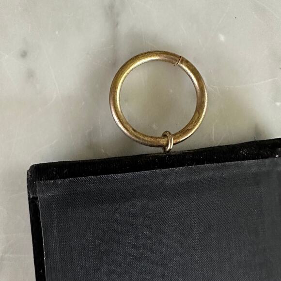 Vintage Silver & Black Velvet Hanging Frame - Picture 7 of 7